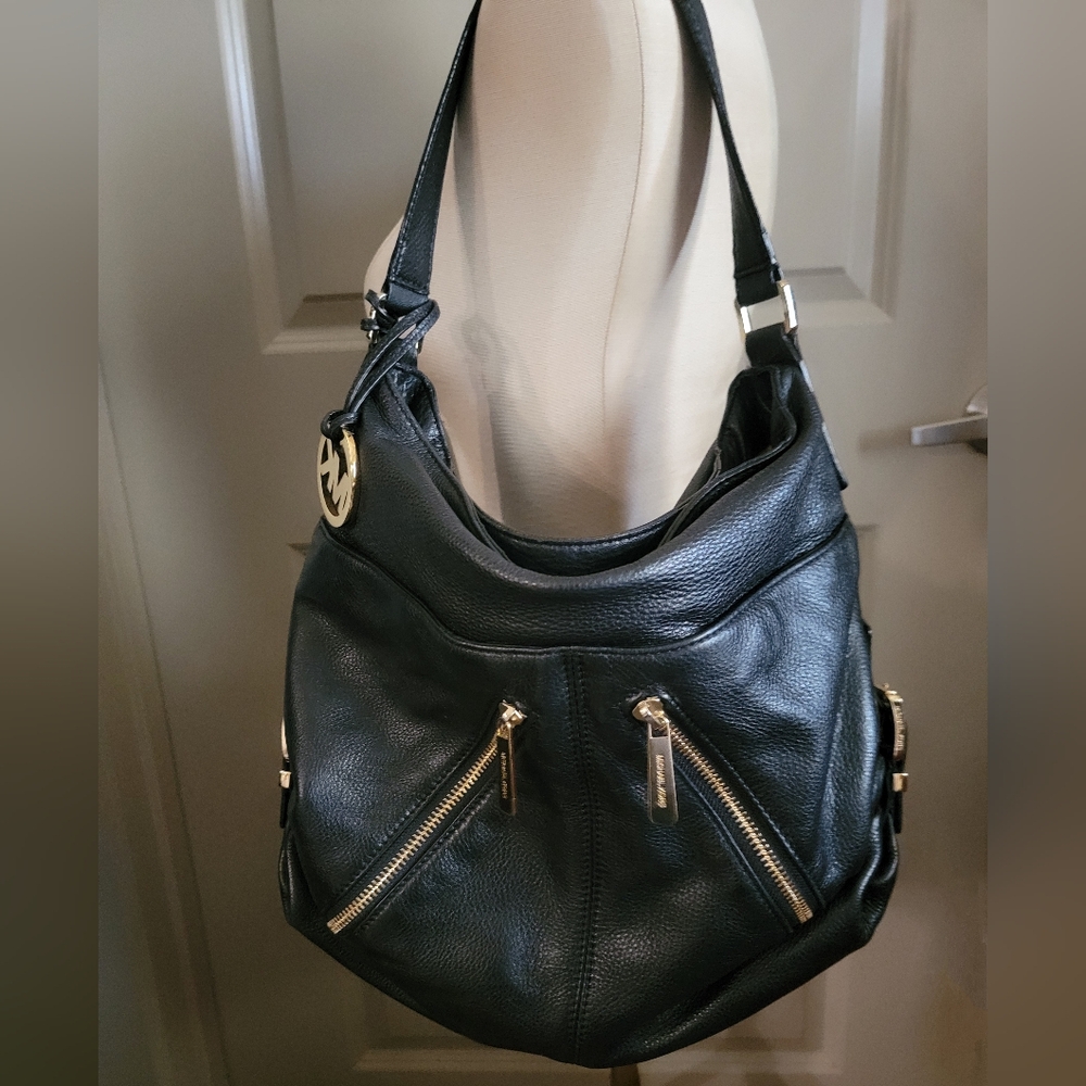 Michael Kors Women's Black Shoulder Hobo Bag